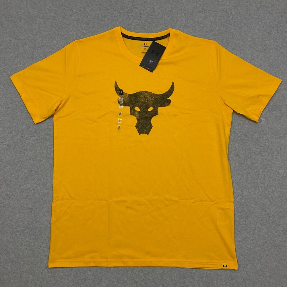 Under Armour UA Project Rock Brahma‎ Bull Graphic T-Shirt Mens S 1383191-750 NWT